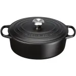Le Creuset Signature ovaalne kastrol 29 cm must