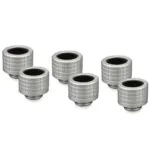 Thermal Grizzly DeltaMate Fitting HT14, messingist G1/4, niklis, 6-pakk (TG-DM-FIT-6214)