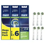 Oral-B Pro CrossAction Refill 6 Pack White Electric Toothbrush Heads