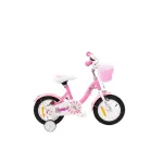 Bicycle MTB for Girls 12 Inch Bimbo Bike Pink/White