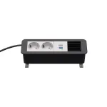 Kindermann CP Office lauatoiteplokk 4-kordne 2x Schuko 1x USB-C PD 60W (7550000232)
