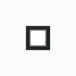 Kindermann Switch Frame Gira E2 Black 1-gang