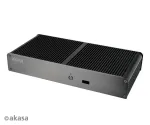 Akasa Tesla T Fanless NUC Case - Black - UCFF - USB