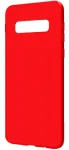 Evelatus Samsung Galaxy S10 Premium Soft Touch Silicone Case Red