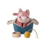 Lilliputiens Jeanne the Cat Plush Toy Set with Basket and Accessories, 12m+
