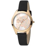 JUST CAVALLI Naiste JC1L210L0025 32mm Kvarts Analoogkell - H&otilde;bedane Siht, Pruun Nahk