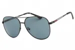 GUESS GF0231-02A Meeste ristk&uuml;likukujulised p&auml;ikeseprillid - must raam, hallid l&auml;&auml;tsed 58mm