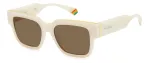POLAROID PLD6198SXSZJ Unisex Ristk&uuml;likukujulised P&auml;ikeseprillid - Havana Raam, Roheline Polariseeritud L&auml;&auml;ts - 52/18/140 mm