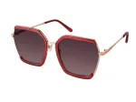 GUESS GF0418-5869T Naiste Kassiprilli P&auml;ikeseprillid - L&auml;ikiv Must Raam, Suitsu Gradient L&auml;&auml;ts, 58mm