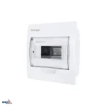 SCHELINGER A80-RDP-IP40-NPE-08P Sissepandav jaotuskilp IP40, 8 moodulit, 1 rida, 8N+8PE klemmid, l&auml;bipaistev uks, valge