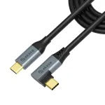 Akasa t&auml;isnurga all USB Type-C 100W PD laadimiskaabel - kaabel - digitaalne/andmeside