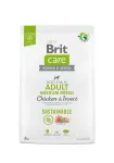Brit Care Dog Sustainable Adult Medium Breed kuivtoit koertele kana ja putukatega, 3 kg