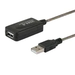 USB aktiivne pordipikendus SAVIO CL-130 10 m USB 2.0 A-pistik&ndash;emane, 5 V, must