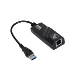 Akyga AK-AD-31 USB 3.0 &ndash; Gigabit Ethernet v&otilde;rguadapter, RJ45, 15 cm kaabel, must