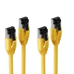 S CONN MAXIMUM CONNECTIVITY Cat. 8.1 F/FTP PIMF LSZH v&otilde;rgukaabel, kollane, 1,5 m, 2-pakk SC08-41152-2