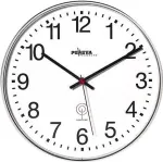 PEWETA raadiojuhitav seinakell mati plastik 30 cm must/valge 51.130.313