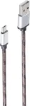 shiverpeaks BS14-50079 USB 2.0 kaabel, USB-A - Micro-USB B, 0,9 m, pruun