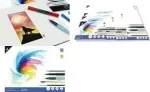 Kangaro K-5304 akvarellpaberiplokk DIN A2, 12 lehte, 300 gsm, kreemvalge, kolmest k&uuml;ljest liimitud