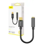 Kaablipistikupesa adapter Baseus CATL54-01 USB-C 3,5 mm pesale, must