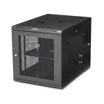 StarTech.com 4-postiga 12U seinakinnitusega v&otilde;rgukapp 1U riiuliga, 19-tolline hingedega seinale kinnitatav serveririiul andmete / AV / elektroonika / arvutiseadmete jaoks, paindlik ventileeritav riiulikorpus