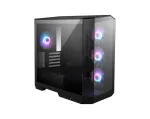 MSI MAG PANO M100R PZ Micro Tower arvutikorpus, microATX/Mini-ITX, 270-kraadine panoraamne karastatud klaas, ARGB ventilaatorid, USB-C, must