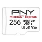 MikroSDXC m&auml;lukaart PNY microSD Express 256 GB UHS-I Lugemiskiirus 890 MB/s Kirjutamiskiirus 750 MB/s U3 V30