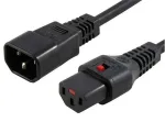 Microconnect PC1024 toitekaabel Must 1 m C13 pistikupesa C14 pistik