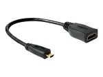 HDMI-kaabel DeLOCK 65391 0,23 m t&uuml;&uuml;p A t&uuml;&uuml;bile D must