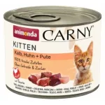 M&auml;rg kassitoit animonda Carny Kitten &mdash; vasikaliha, kana ja kalkun, 200 g