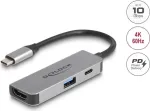 DeLOCK 61063 USB Hub USB-C 10000 Mbit/s HDMI USB 3.2 Gen 1