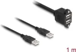 DeLOCK USB 2.0 kaabel 2 x USB Type-A-pistik - 2 x USB Type-A-pesa 1 m must