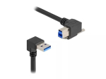 USB-kaabel DeLOCK 80481 90&deg; t&uuml;&uuml;p-A isane t&uuml;&uuml;p-B isasele 1m must
