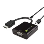 Techly IDATA HDMI-VGA4 Mini HDMI (C-t&uuml;&uuml;p) &ndash; VGA adapter, isane/emane
