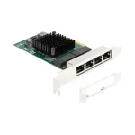 DeLOCK PCI Express x4 kaart 4 x RJ45 Gigabit LAN BCM hall