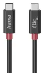 Hama USB-C kaabel, E-Marker, USB4 Gen4, 80 Gbit/s, 5 A, 240 W, 1.00 m