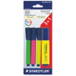 Marker Staedtler Textsurfer classic 364 4 tk Meislitera Roheline Roosa Valge