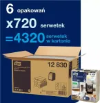 Pabersalvr&auml;tikud Tork 720 Xpressnap Fit 12830 valge 1-kihiline