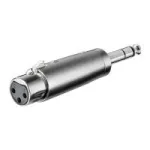 Wentronic Goobay XLR-adapter - XLR-pistikupesa (3-kontaktiline) > 6,35 mm pistik (4-kontaktiline, stereo) (27514)