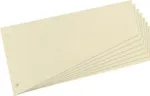 Herlitz 10838464 manilakartongist vahelehed, trapetsikujulised, A4, augustatud, 120 x 230 mm, kreemiv&auml;rvi