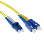 ACT 1 meeter LSZH Singlemode 9/125 OS2 fiiberpatchkaabel dupleks LC ja SC pistikutega