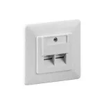 Goobay CAT 6 s&uuml;vispaigaldusega v&otilde;rgupesa, 2x RJ45 varjestatud, valge