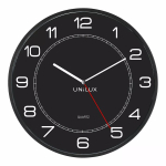 Unilux Mega Quartz seinakell, 600 mm, must