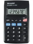 Sharp EL-233S kalkulaator Taskup&otilde;hine Lihtne Must