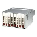 Supermicro CSE-M28E1 Mobile Rack (Beige) - 2-Bay 2,5 inch SAS/SATA HDD/SSD Enclosure with Fan for 5,25 inch Bay