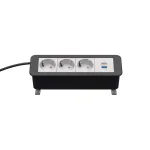 Kindermann CP Office desk 4-f 3x pesa 1x USB PD