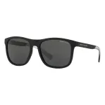 Armani Exchange AX4049SF 81808 meeste p&auml;ikeseprillid - matt must raam, hallid l&auml;&auml;tsed, 57 mm
