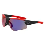 NIKE meeste sportlikud ristk&uuml;likukujulised p&auml;ikeseprillid NKEV24037-12 - must raam, hall l&auml;&auml;ts, 71 mm l&auml;&auml;tse laius