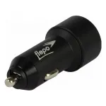 FLEPO Car Charger 2-Port 12V-24V - max 4A - Quick Charge 3.0