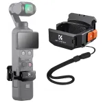 KF Kinnitusadapteri kaitsekarkass DJI Osmo Pocket 3 / 4 jaoks, GoPro kinnitus ja 1/4 inch statiivikeere - Must