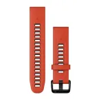 HAMA Garmin Silicone QuickFit 20mm Strap Flame Red/Graphite 010-13279-04